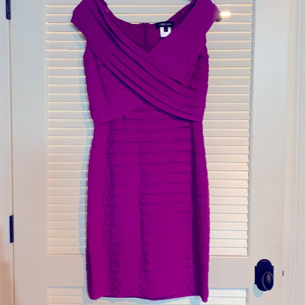 Tadashi Shoji Sheath Purple Dress